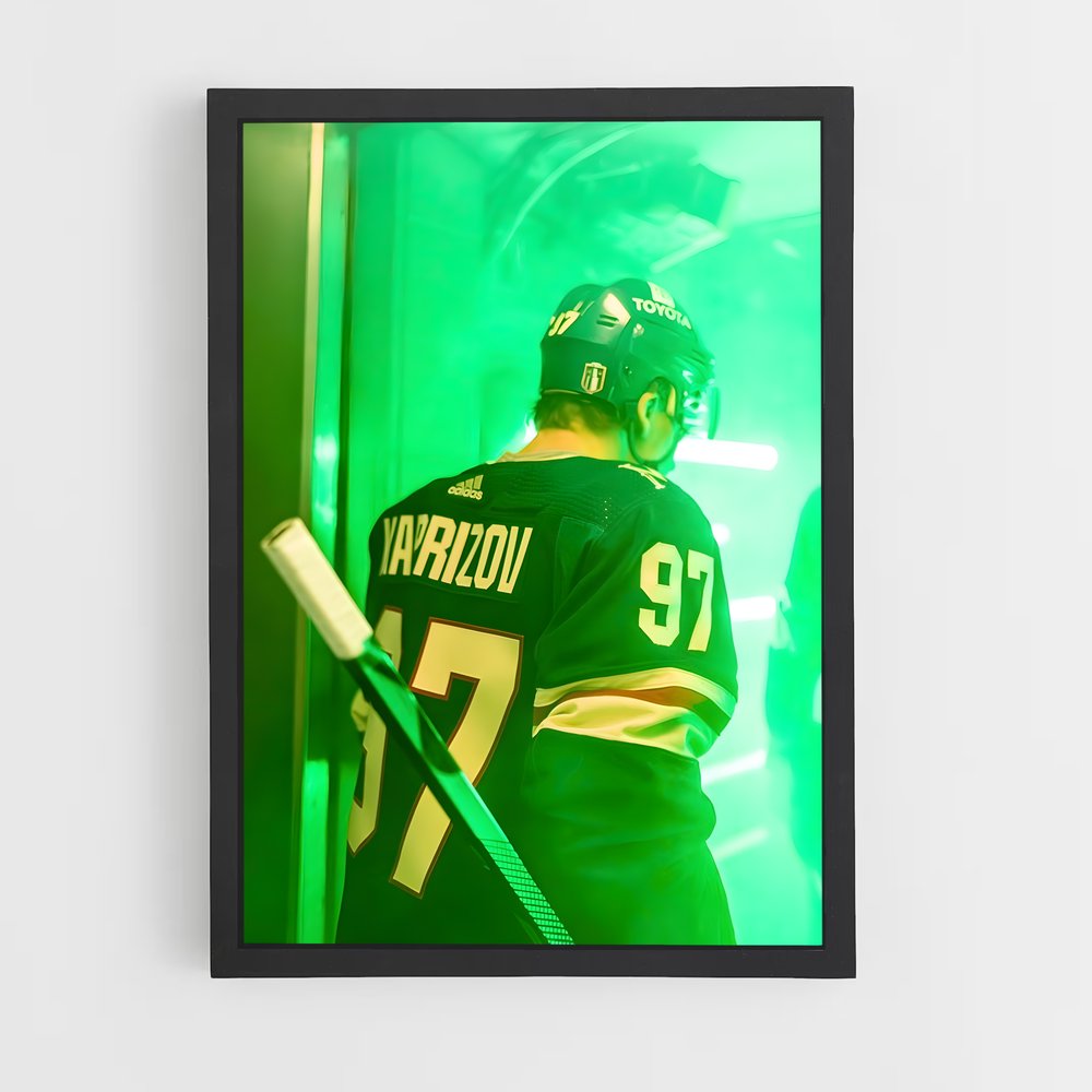 Poster Kaprizov en Action – affiche Hockey sur glace (vue 2)